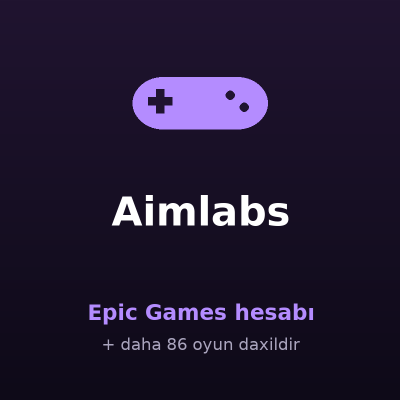 Aimlabs — Epic Games hesabı