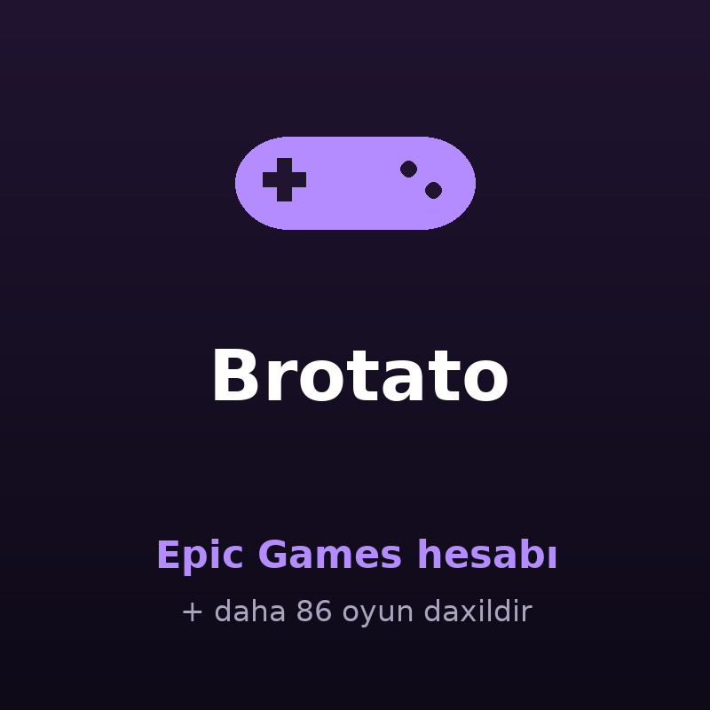 Brotato — Epic Games hesabı