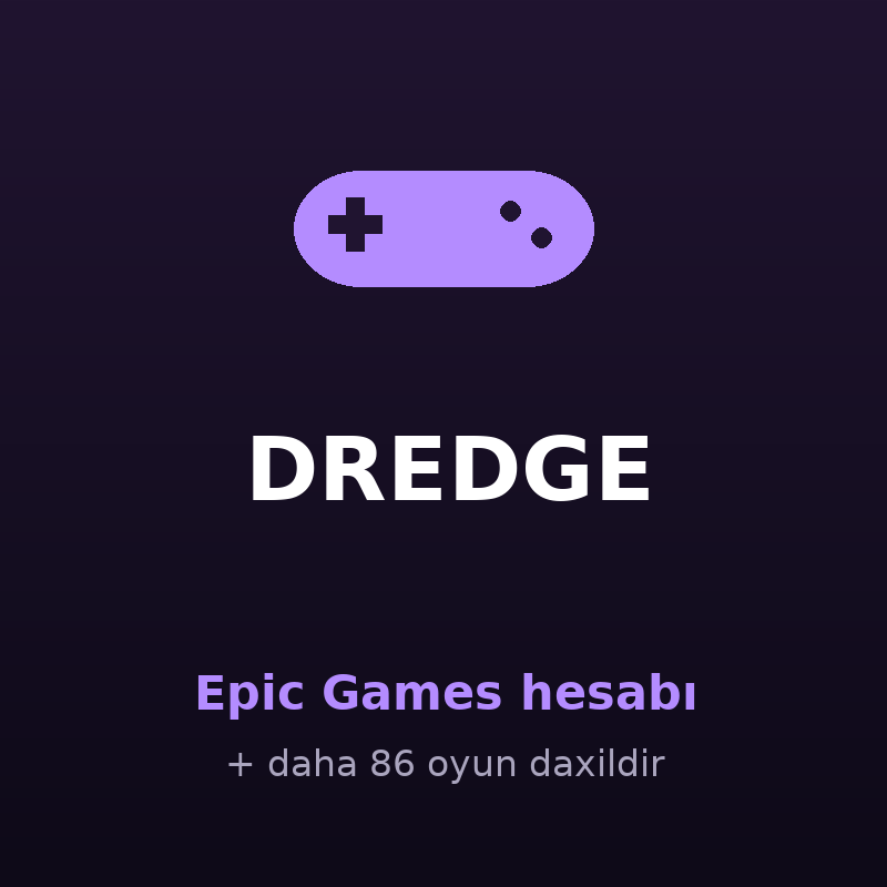DREDGE — Epic Games hesabı Satışı - AppBazar