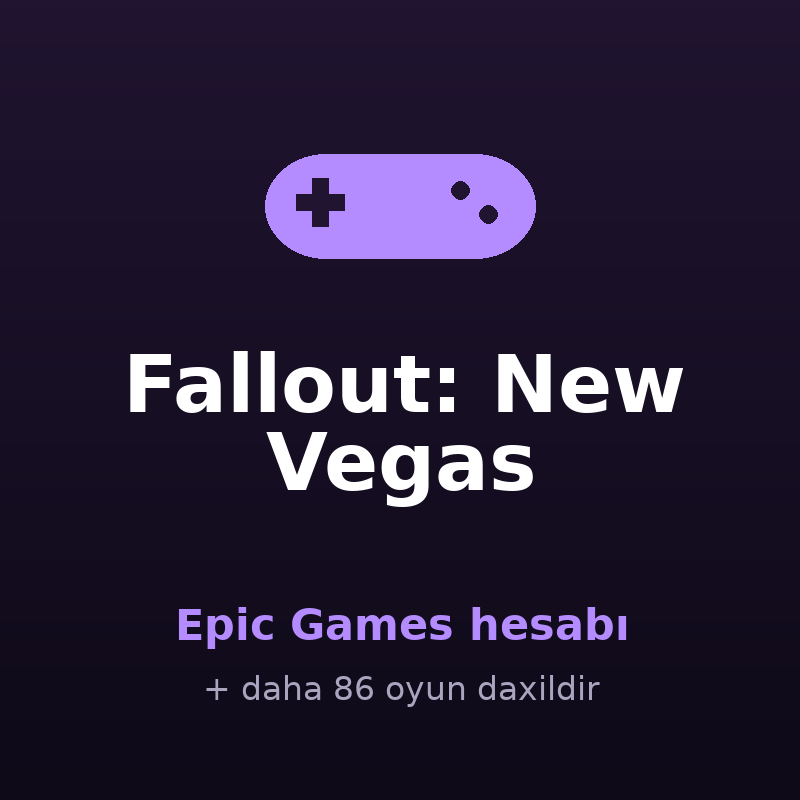 Fallout: New Vegas — Epic Games hesabı satışı