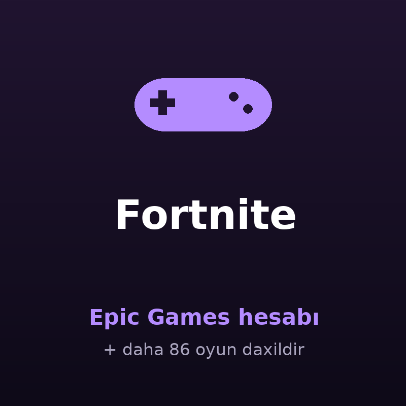 Fortnite — Epic Games hesabı satışı