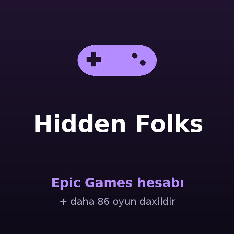 Hidden Folks — Epic Games hesabı satışı