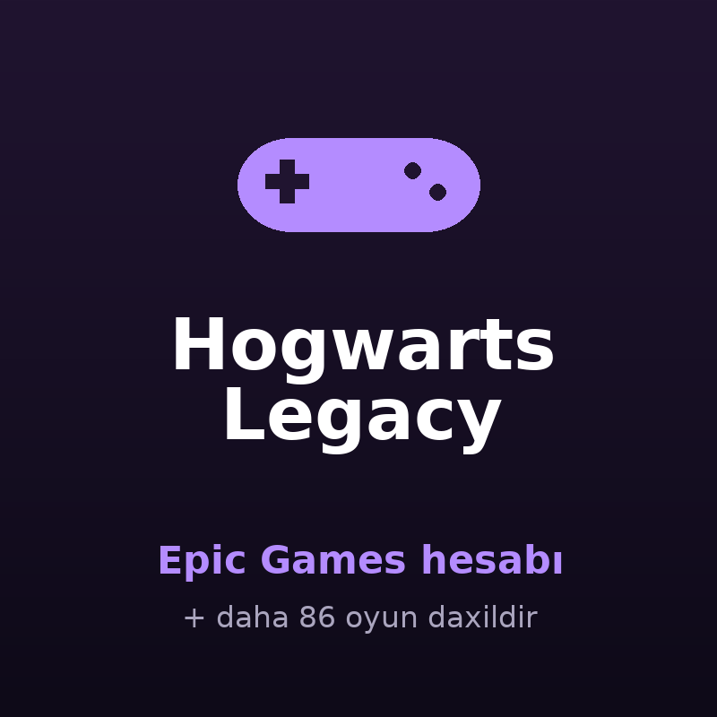 Hogwarts Legacy — Epic Games hesabı satışı