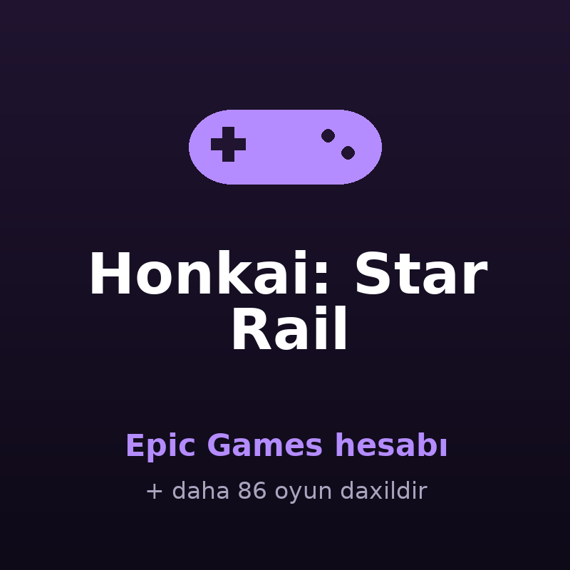 Honkai: Star Rail — Epic Games hesabı satışı