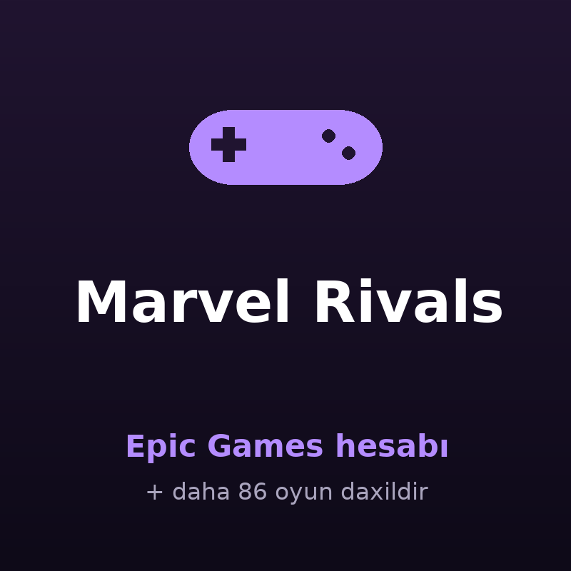 Marvel Rivals — Epic Games hesabı satışı