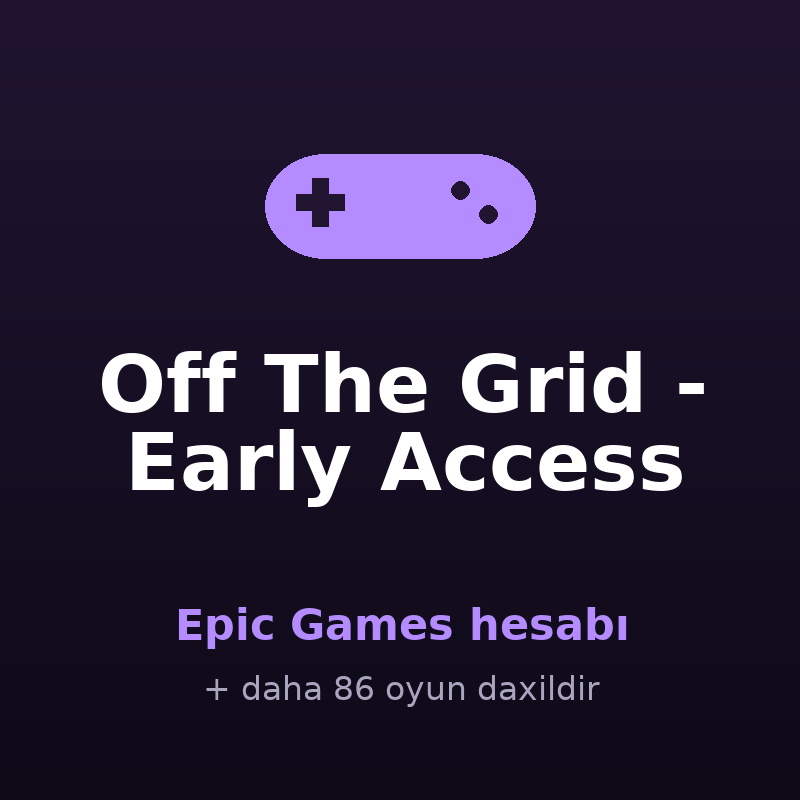 Off The Grid - Early Access — Epic Games hesabı satışı