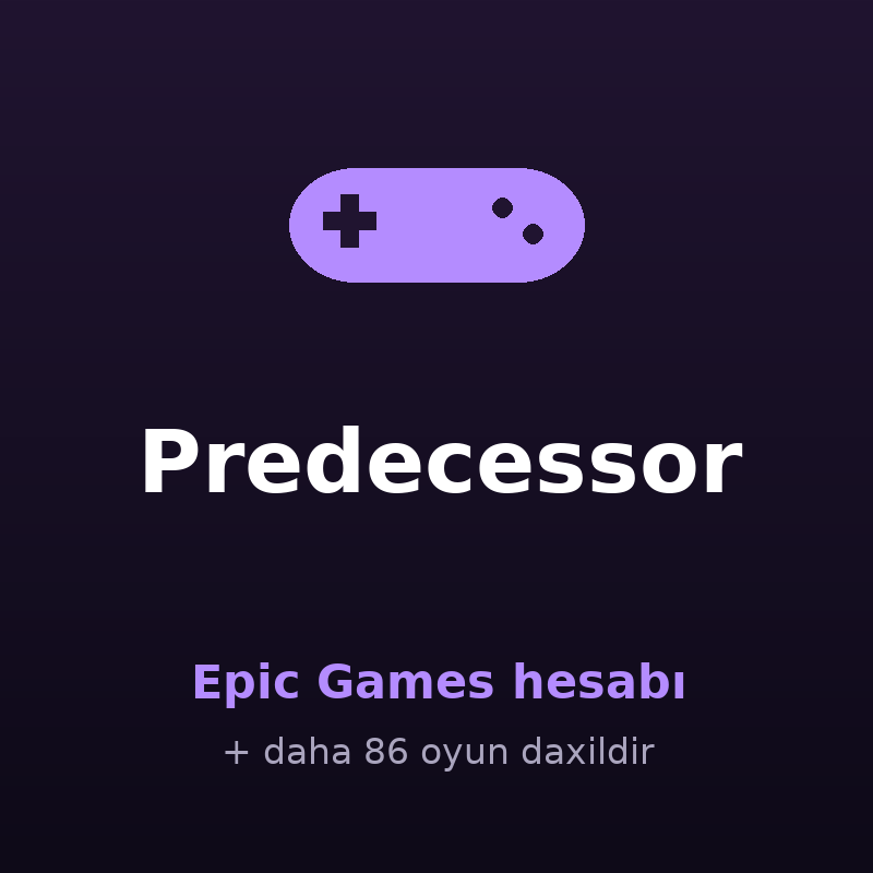 Predecessor — Epic Games hesabı Satışı - AppBazar