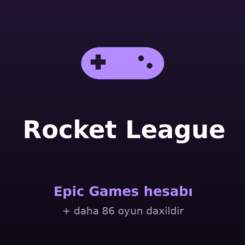 Rocket League — Epic Games hesabı satışı