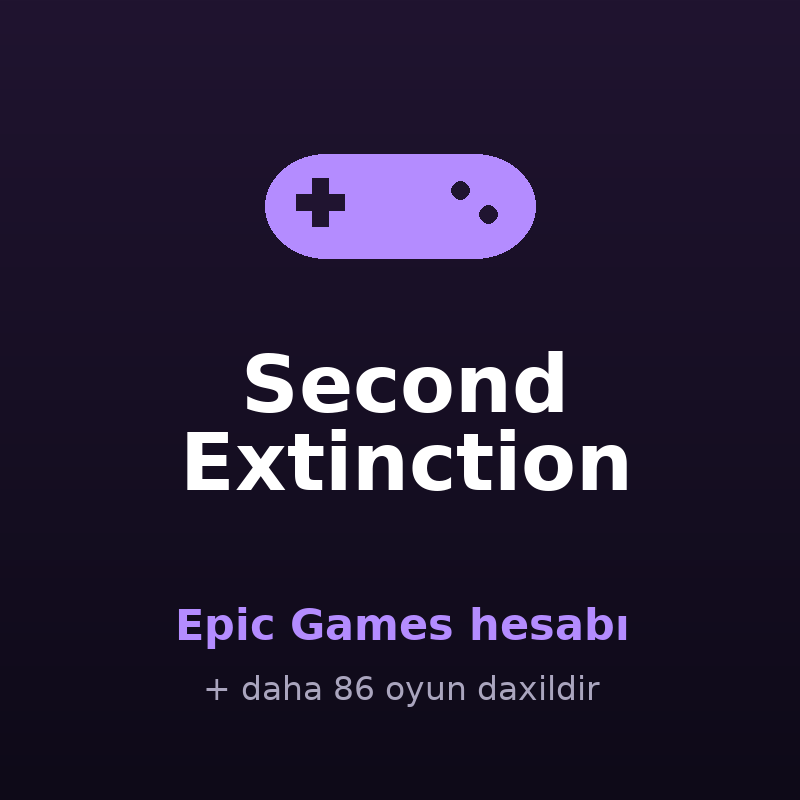 Second Extinction — Epic Games hesabı Satışı - AppBazar